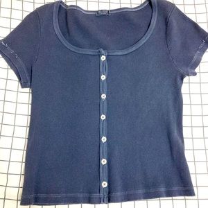 Brandy Melville dark blue Zelly top